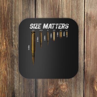 Size Matters Bullets Coaster