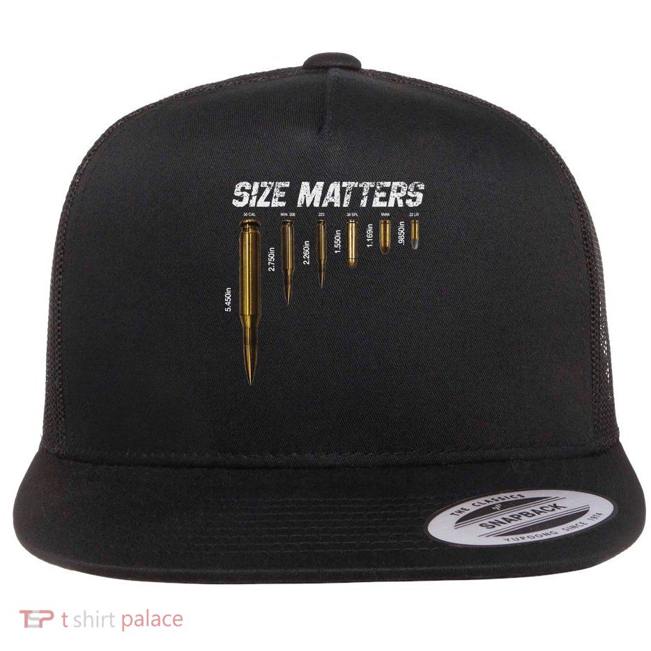 Size Matters Bullets Flat Bill Trucker Hat