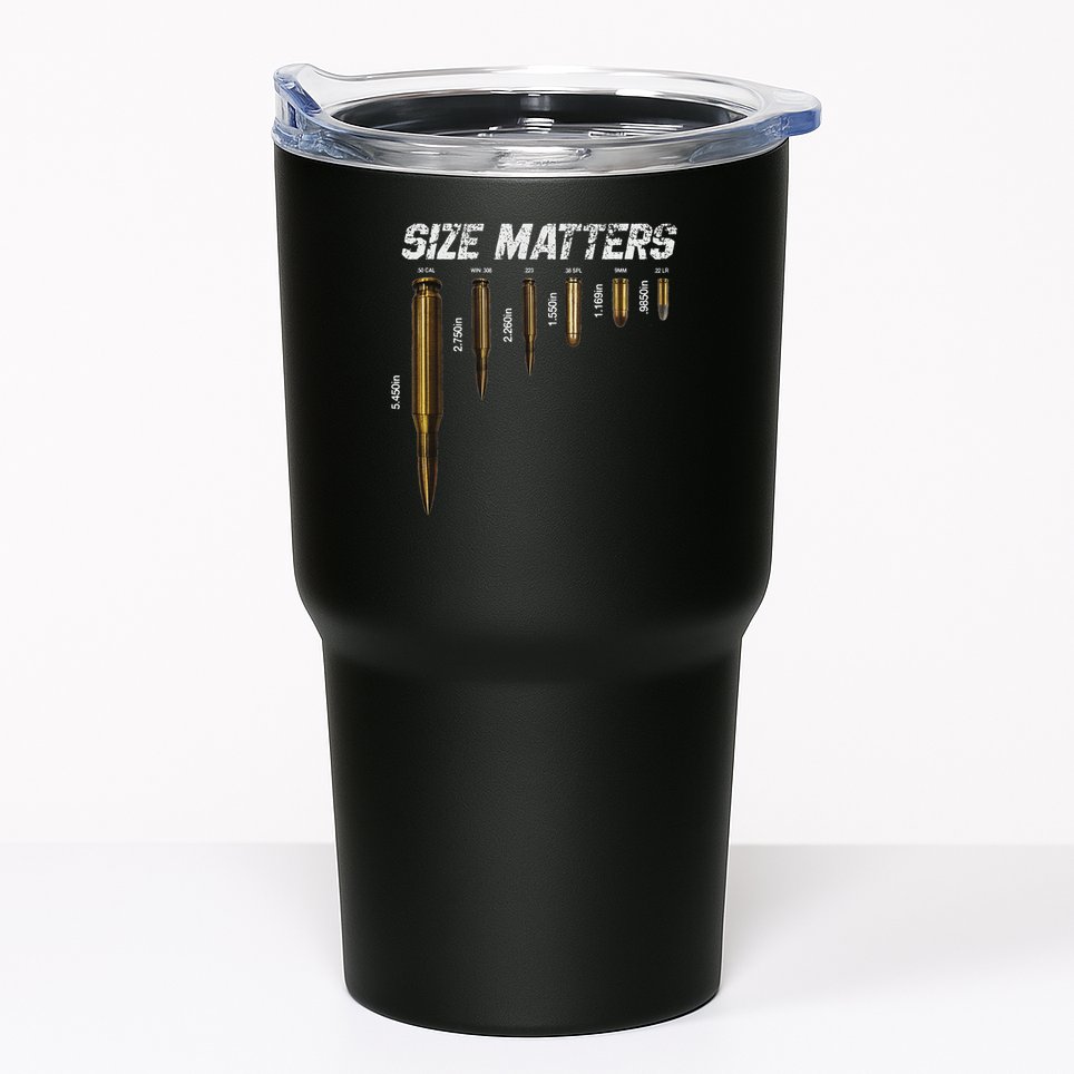 Size Matters Bullets Tumbler