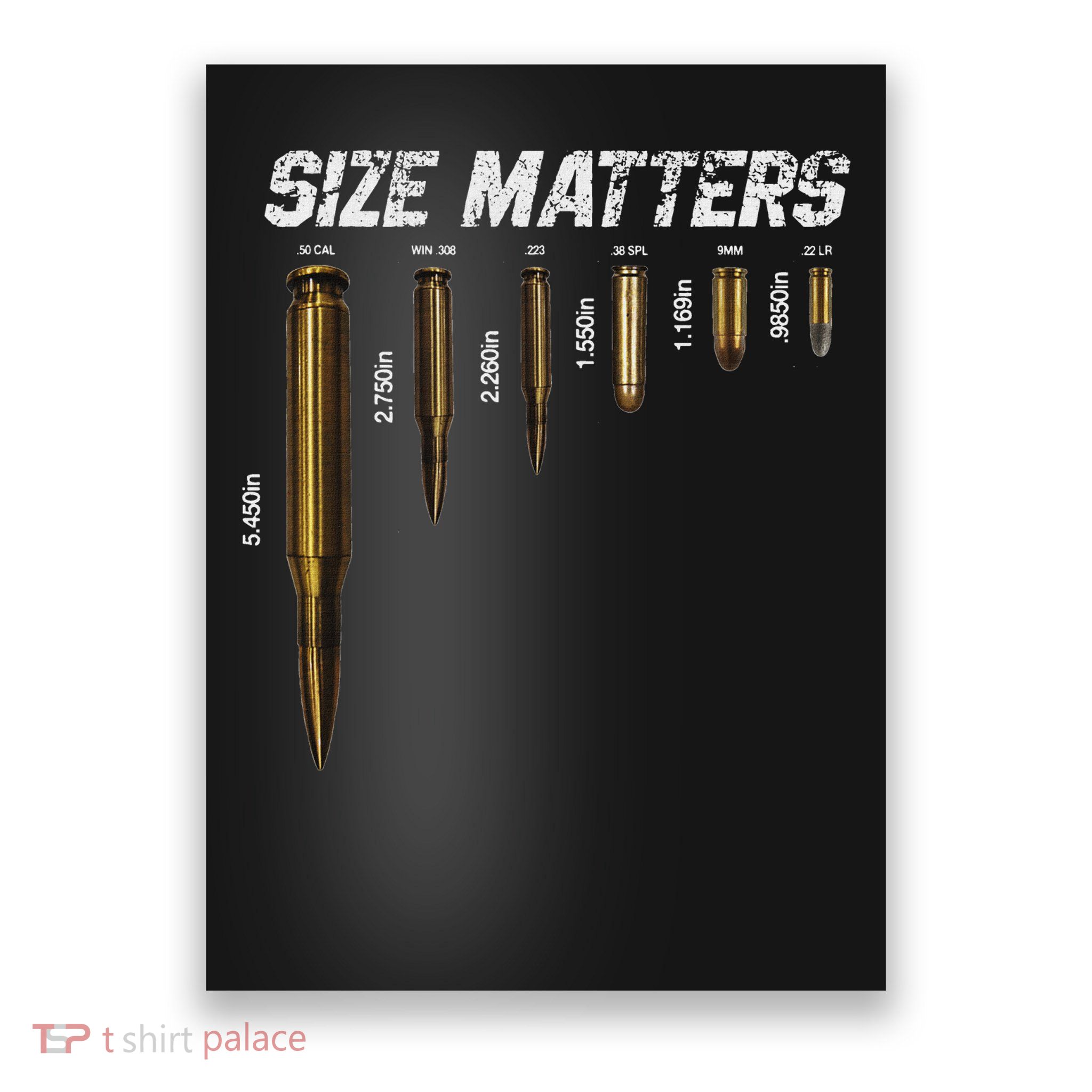 Size Matters Bullets Poster