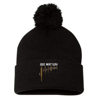 Size Matters Bullets Pom Pom 12in Knit Beanie