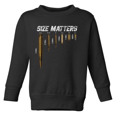 Size Matters Bullets Toddler Sweatshirt