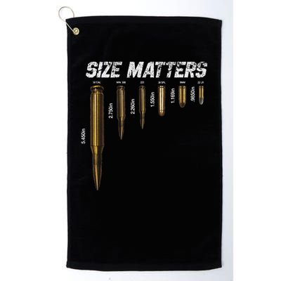 Size Matters Bullets Golf Towel