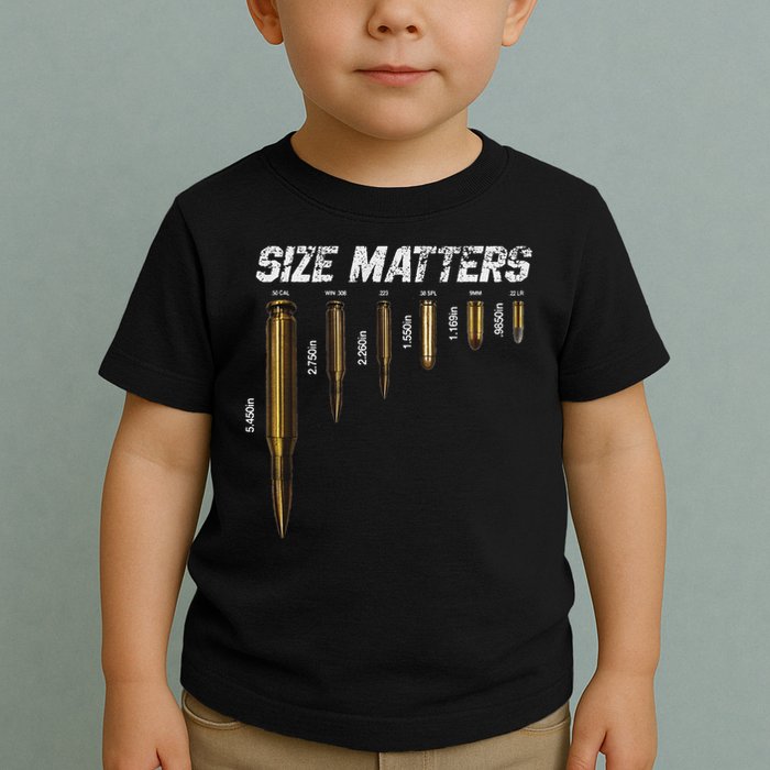 Size Matters Bullets Toddler T-Shirt