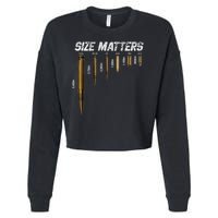 Size Matters Bullets Cropped Pullover Crew