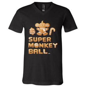 Super Monkey Ball Happy Holidays 03 V-Neck T-Shirt