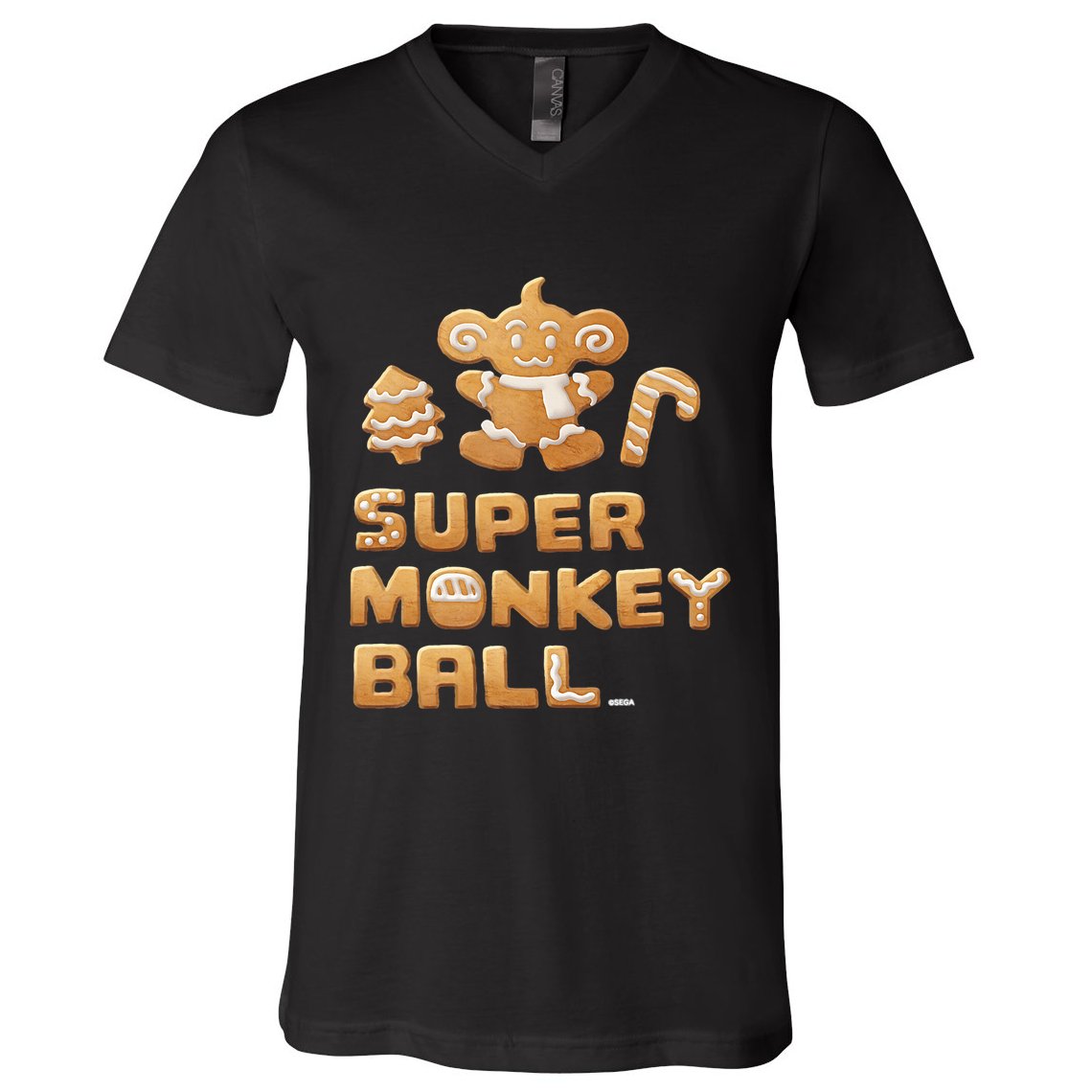 Super Monkey Ball Happy Holidays 03 V-Neck T-Shirt