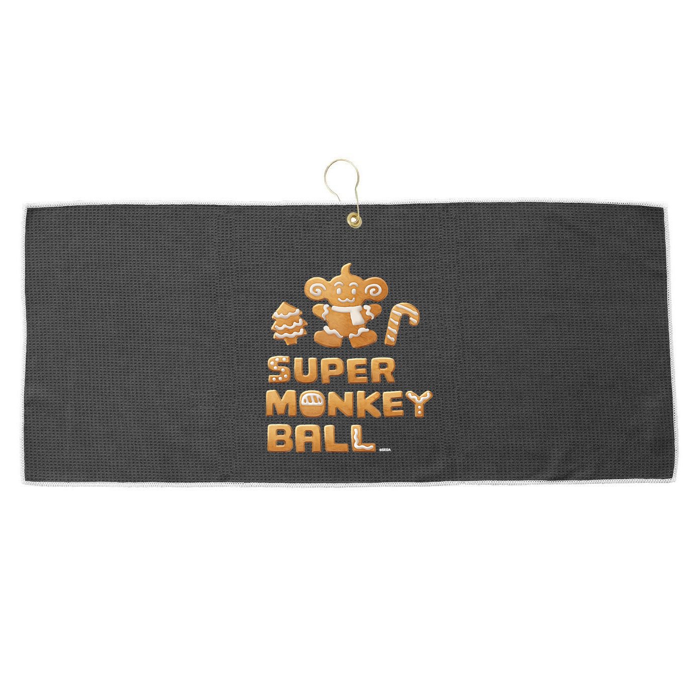 Super Monkey Ball Happy Holidays 03 Large Microfiber Waffle Golf Towel