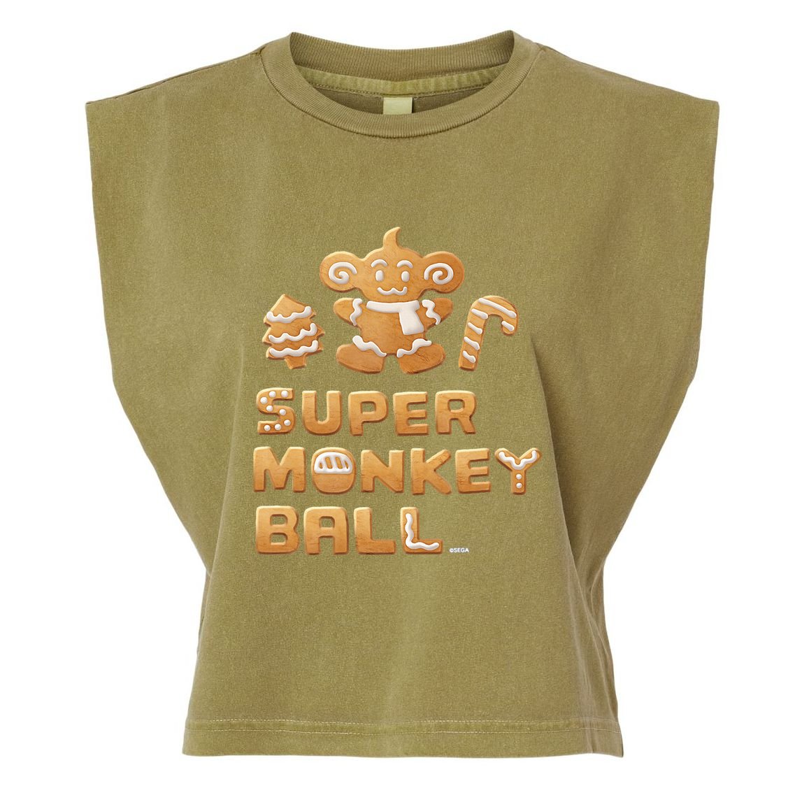 Super Monkey Ball Happy Holidays 03 Garment-Dyed Women's Muscle Tee