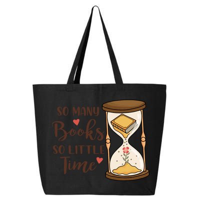 So Many Books So Little Time Gift For Reading Books 25L Jumbo Tote