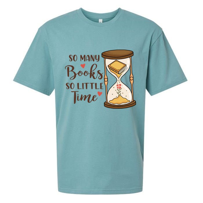 So Many Books So Little Time Gift For Reading Books Sueded Cloud Jersey T-Shirt