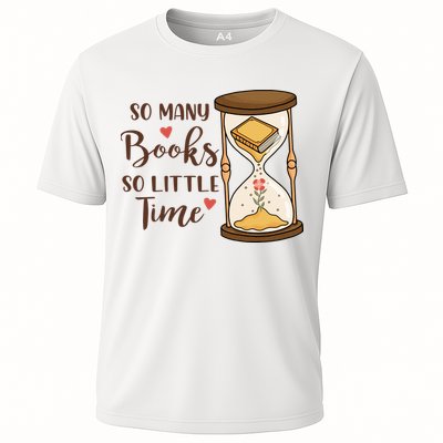 So Many Books So Little Time Gift For Reading Books Performance Shirt