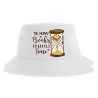 So Many Books So Little Time Gift For Reading Books Sustainable Bucket Hat