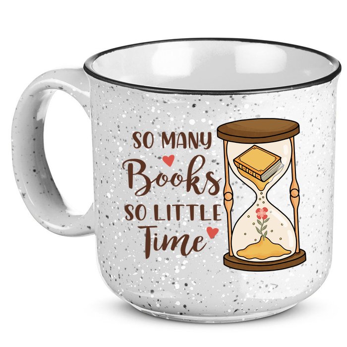 So Many Books So Little Time Gift For Reading Books 15oz Campfire Ceramic Mug