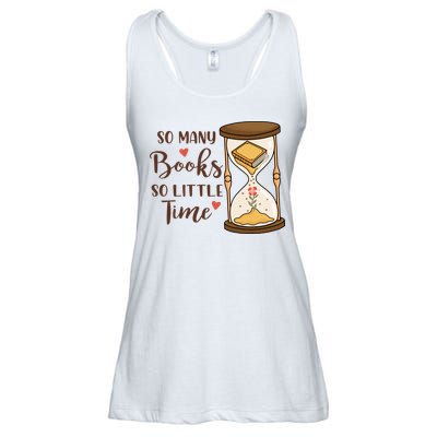 So Many Books So Little Time Gift For Reading Books Ladies Essential Flowy Tank