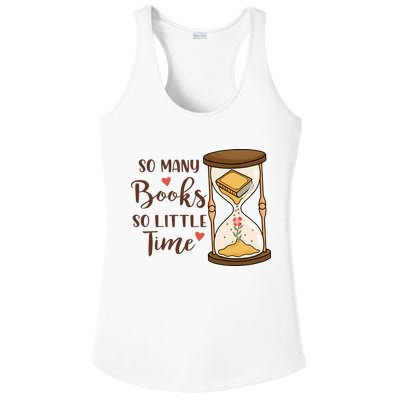 So Many Books So Little Time Gift For Reading Books Ladies PosiCharge Competitor Racerback Tank