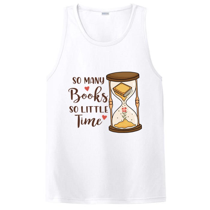 So Many Books So Little Time Gift For Reading Books PosiCharge Competitor Tank
