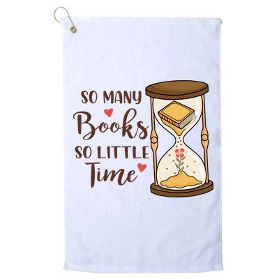 So Many Books So Little Time Gift For Reading Books Golf Towel