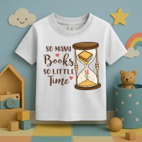 So Many Books So Little Time Gift For Reading Books Toddler T-Shirt