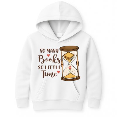 So Many Books So Little Time Gift For Reading Books Kids Hoodie