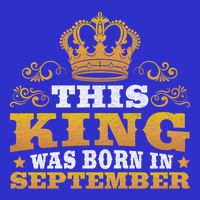 September Month Birthday Design Born In September Gift Stripe Pom Pom Beanie