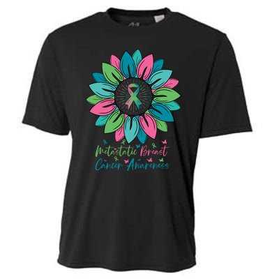 Sunflower Metastatic Breast Cancer Awareness Month Cooling Performance Crew T-Shirt