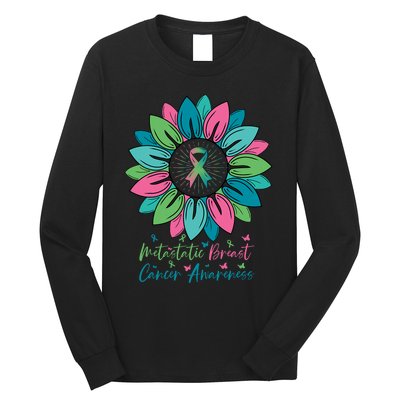 Sunflower Metastatic Breast Cancer Awareness Month Long Sleeve Shirt