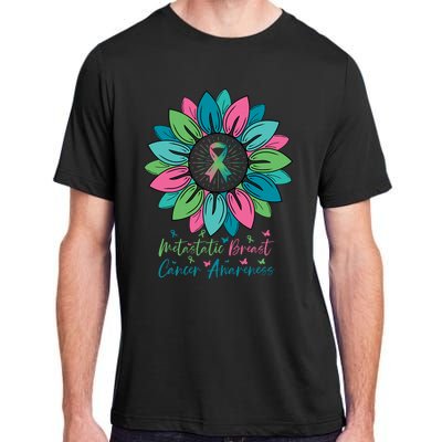 Sunflower Metastatic Breast Cancer Awareness Month Adult ChromaSoft Performance T-Shirt