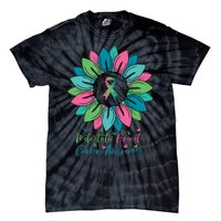 Sunflower Metastatic Breast Cancer Awareness Month Tie-Dye T-Shirt