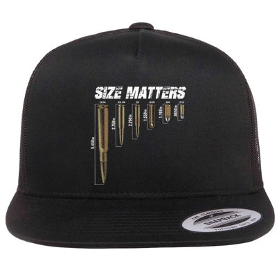 Size Matter Bullet Measure Up Flat Bill Trucker Hat