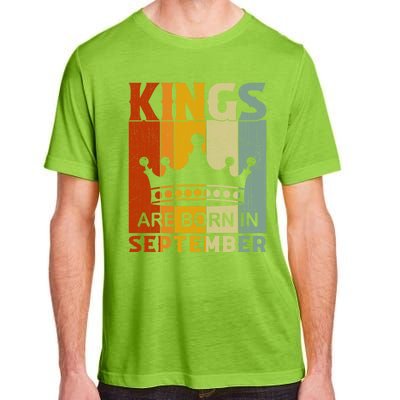 September Month Bday Party Kings Are Born In September Great Gift Adult ChromaSoft Performance T-Shirt