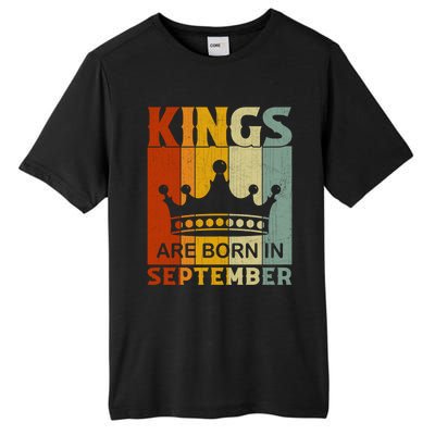 September Month Bday Party Kings Are Born In September Great Gift Tall Fusion ChromaSoft Performance T-Shirt