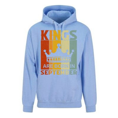 September Month Bday Party Kings Are Born In September Great Gift Unisex Surf Hoodie