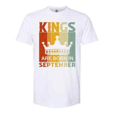 September Month Bday Party Kings Are Born In September Great Gift Softstyle CVC T-Shirt