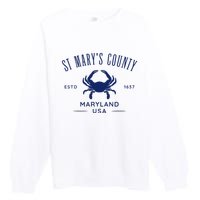 St MaryS County In Southern Maryland Est 1637 Premium Crewneck Sweatshirt