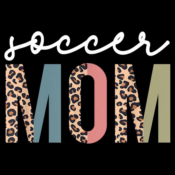 Soccer Mom Cute Mom Life Soccer Game Day Cheer Mom Leopard Cooling Performance Crew T-Shirt
