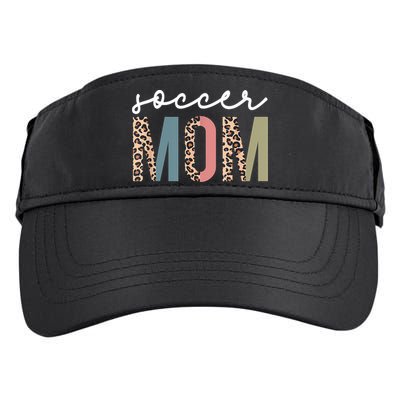 Soccer Mom Cute Mom Life Soccer Game Day Cheer Mom Leopard Adult Drive Performance Visor