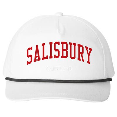 Salisbury Maryland College University Style Snapback Five-Panel Rope Hat