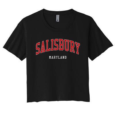 Salisbury Maryland College University Style Women's Crop Top Tee