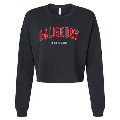 Salisbury Maryland College University Style Cropped Pullover Crew