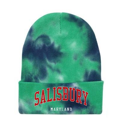 Salisbury Maryland College University Style Tie Dye 12in Knit Beanie