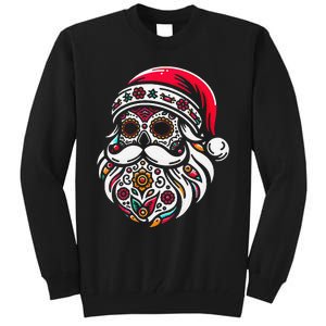 Santa Mexico Calavera Christmas Gift Tall Sweatshirt