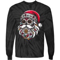 Santa Mexico Calavera Christmas Gift Tie-Dye Long Sleeve Shirt