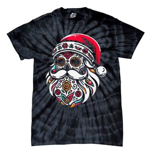 Santa Mexico Calavera Christmas Gift Tie-Dye T-Shirt