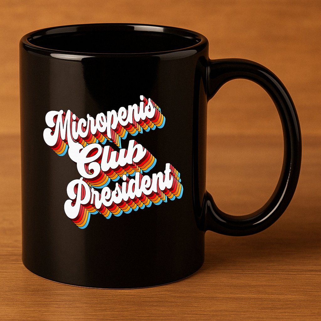 Sarcastic Micropenis Club President 11oz C Handle Ceramic Mug