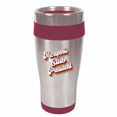 Sarcastic Micropenis Club President 16oz Travel Tumbler