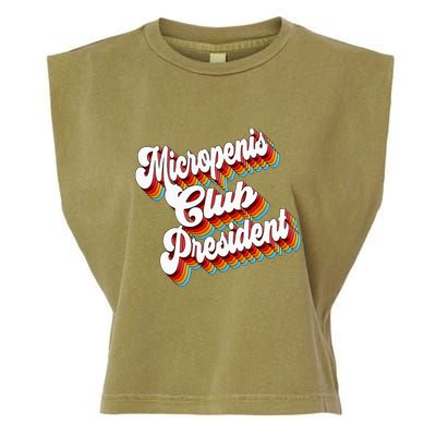 Sarcastic Micropenis Club President Garment-Dyed Women's Muscle Tee