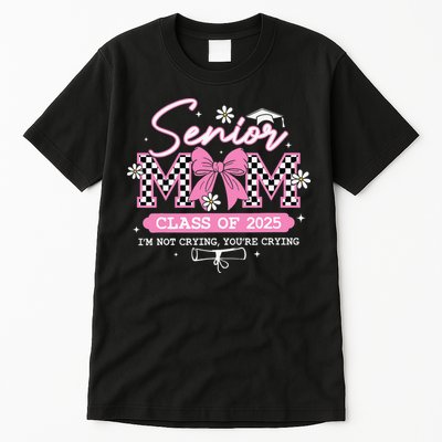 Senior Mom Class Of 2025 Senior 2025 Coquette Bow Tall T-Shirt