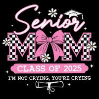 Senior Mom Class Of 2025 Senior 2025 Coquette Bow Mug