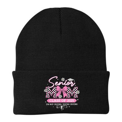 Senior Mom Class Of 2025 Senior 2025 Coquette Bow Beanie